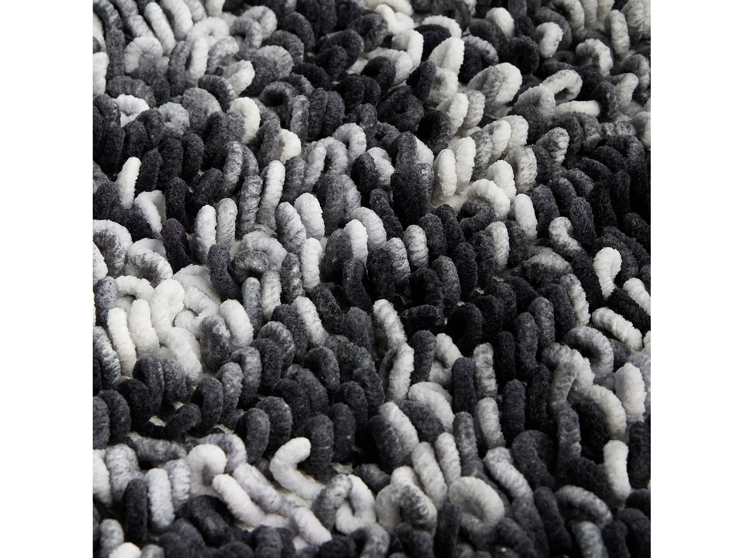 Teppich Loopso mittelschwarz 50 x 80