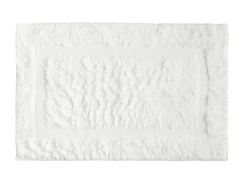 Badteppich Fluffos Mittelweiß 60 x 90