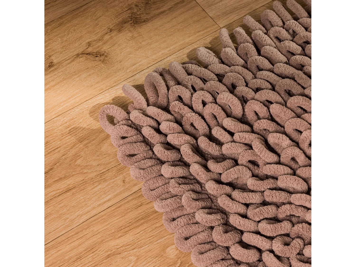 Badteppich Loopino mittleres Beige 60x90