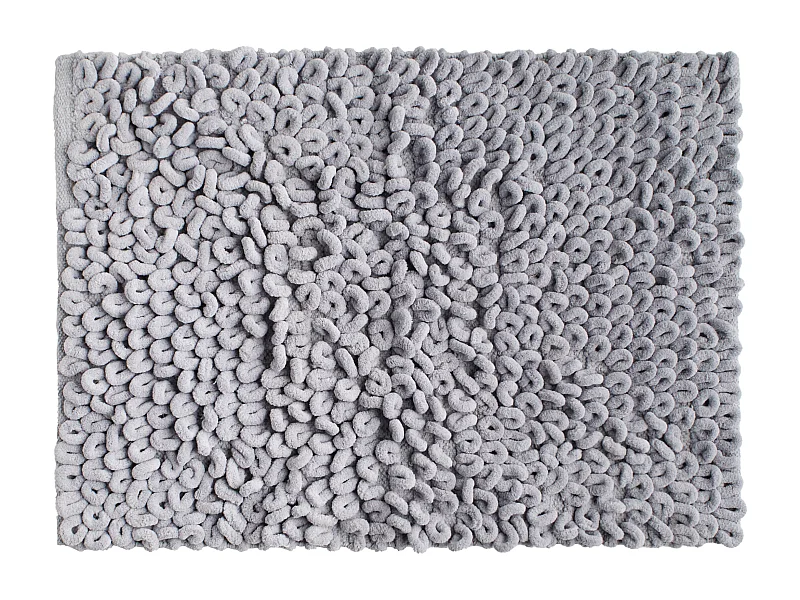 Badteppich Loopino Hellgrau 60x90 cm