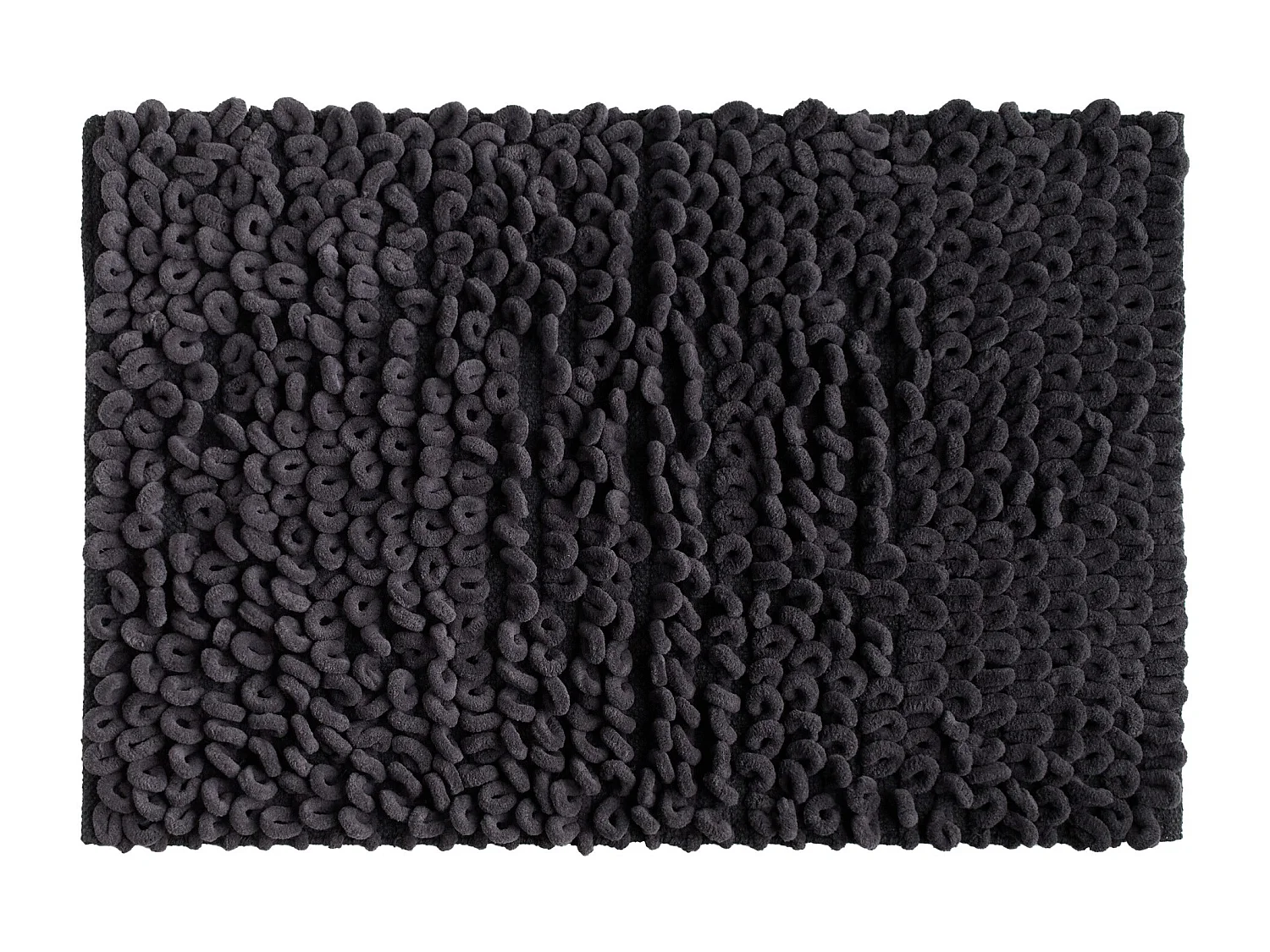 Badteppich Loopino Dunkelgrau 60x90 cm