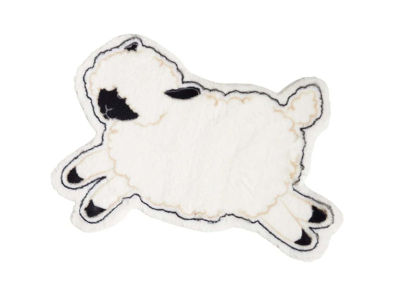 Tapis Sheepo Blanc Moyen 88 x 61