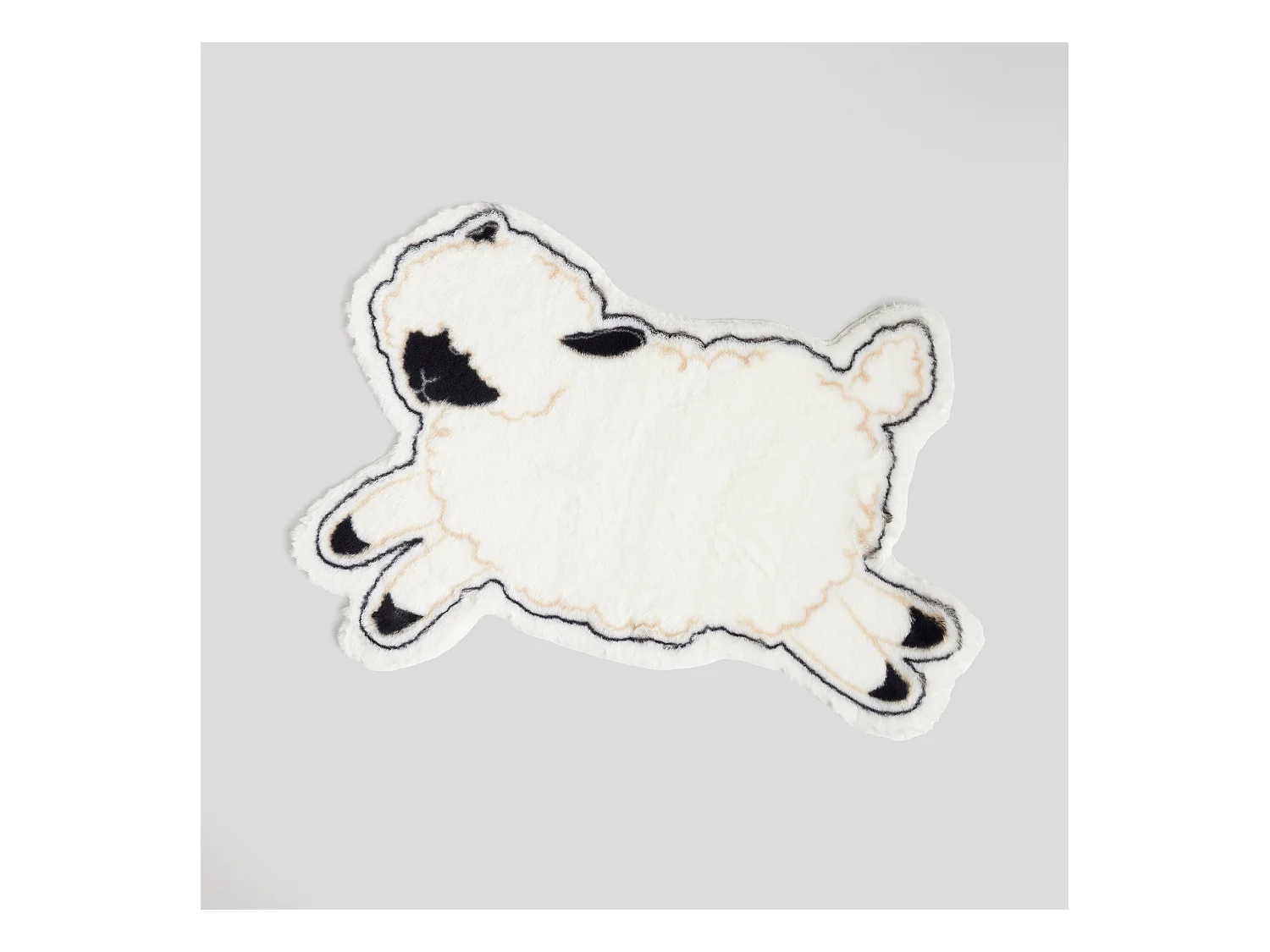 Tapis Sheepo Blanc Moyen 88 x 61