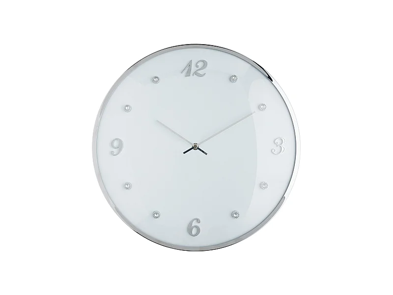 Wanduhr Diamondo mittelweiß 41 cm