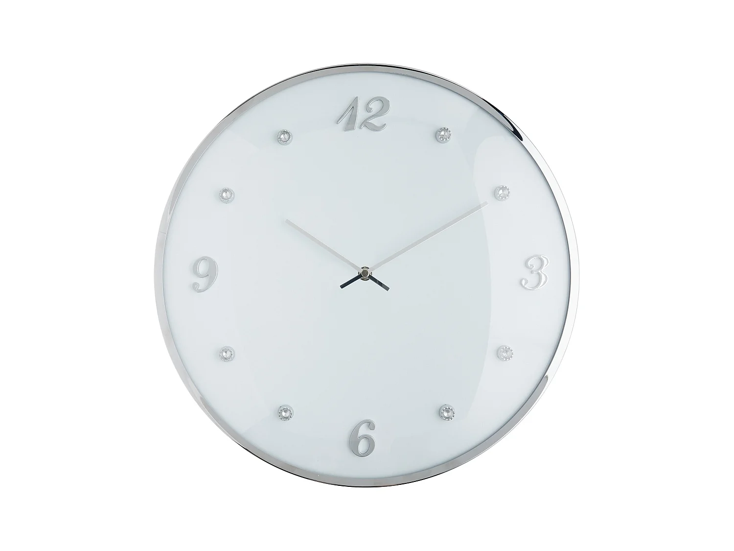 Wanduhr Diamondo mittelweiß 41 cm