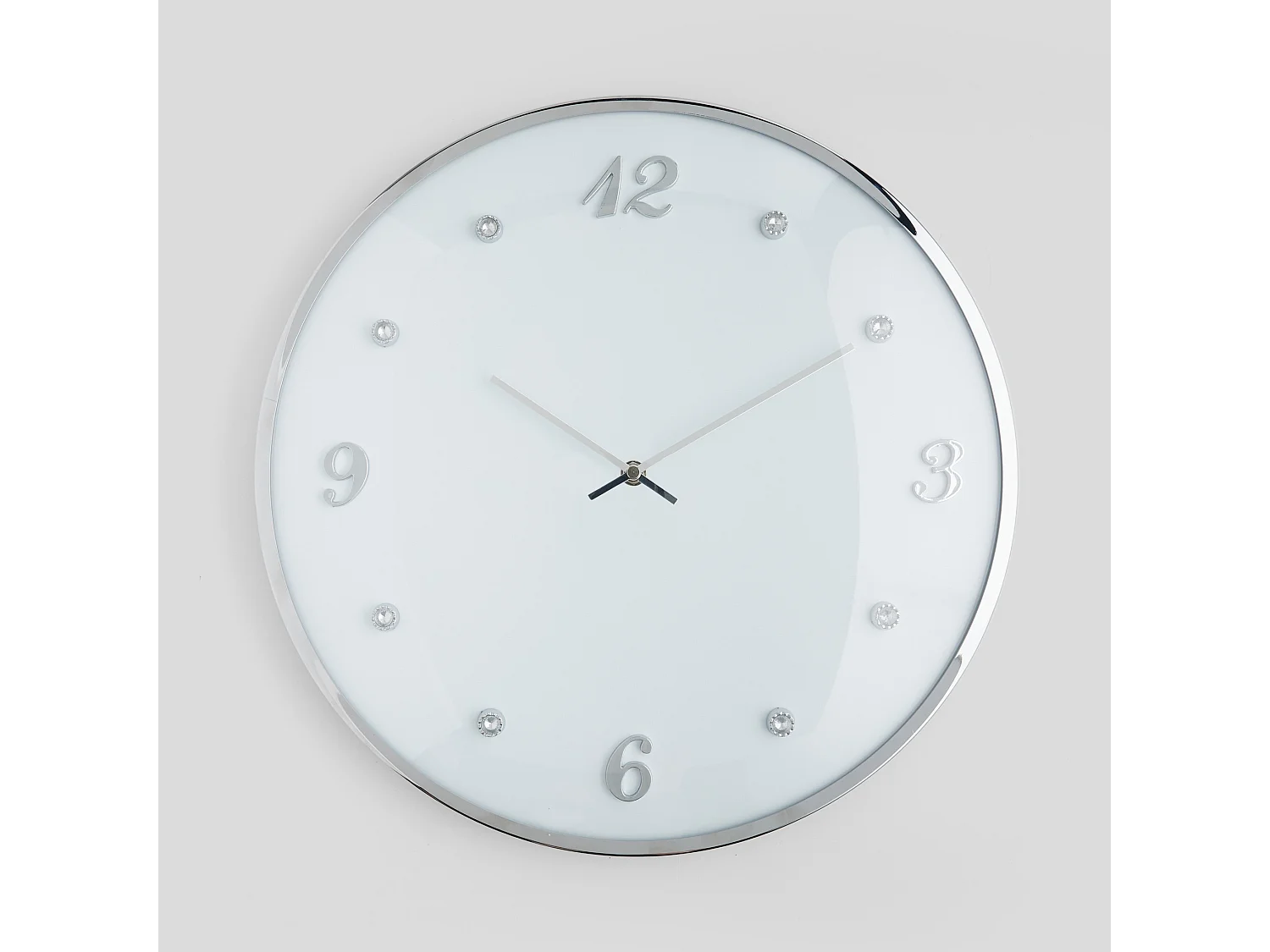 Wanduhr Diamondo mittelweiß 41 cm