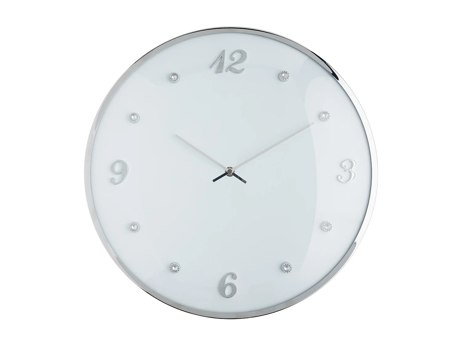 Wanduhr Diamondo mittelweiß 41 cm