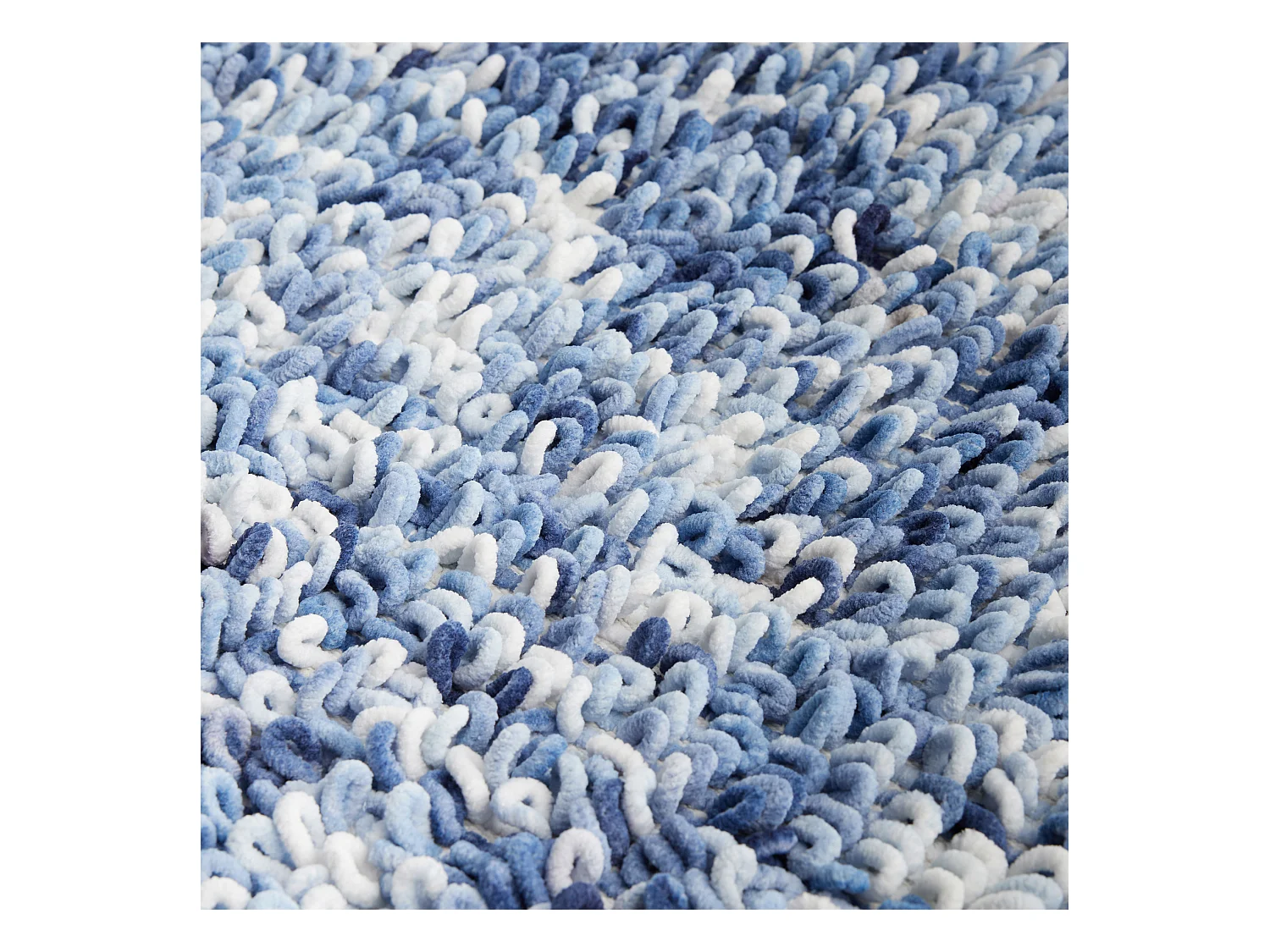 Tapis Loopso Bleu Moyen Polyester 50x80