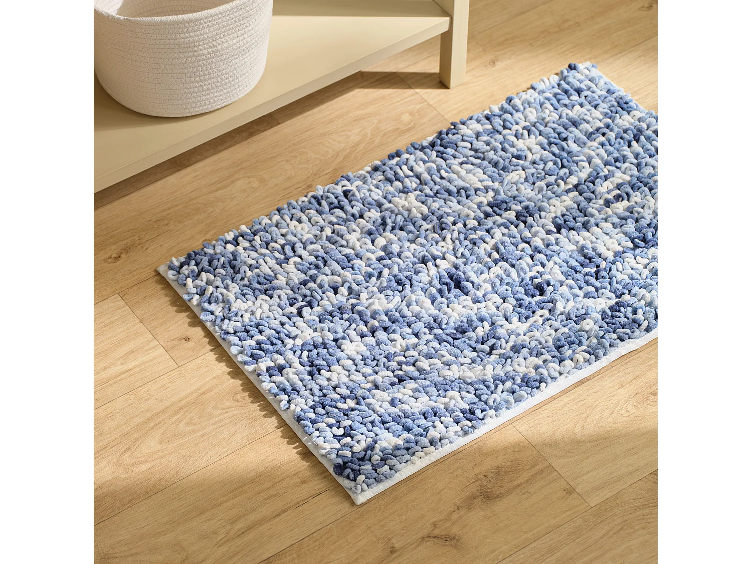 Teppich Loopso mittelblau 50 x 80