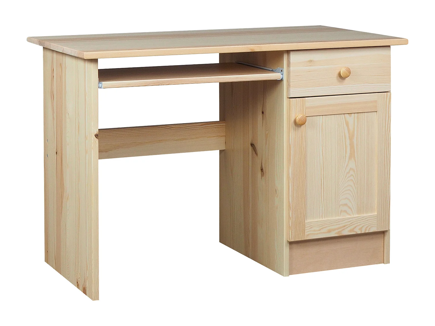 Biurko 110 cm drewniane Modern, sosnowe