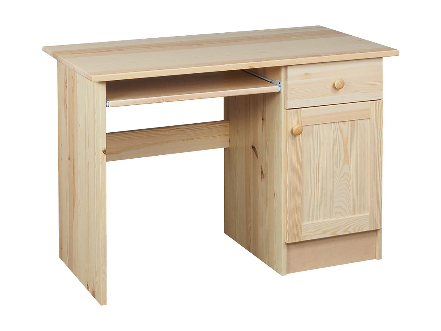 Biurko 110 cm drewniane Modern, sosnowe