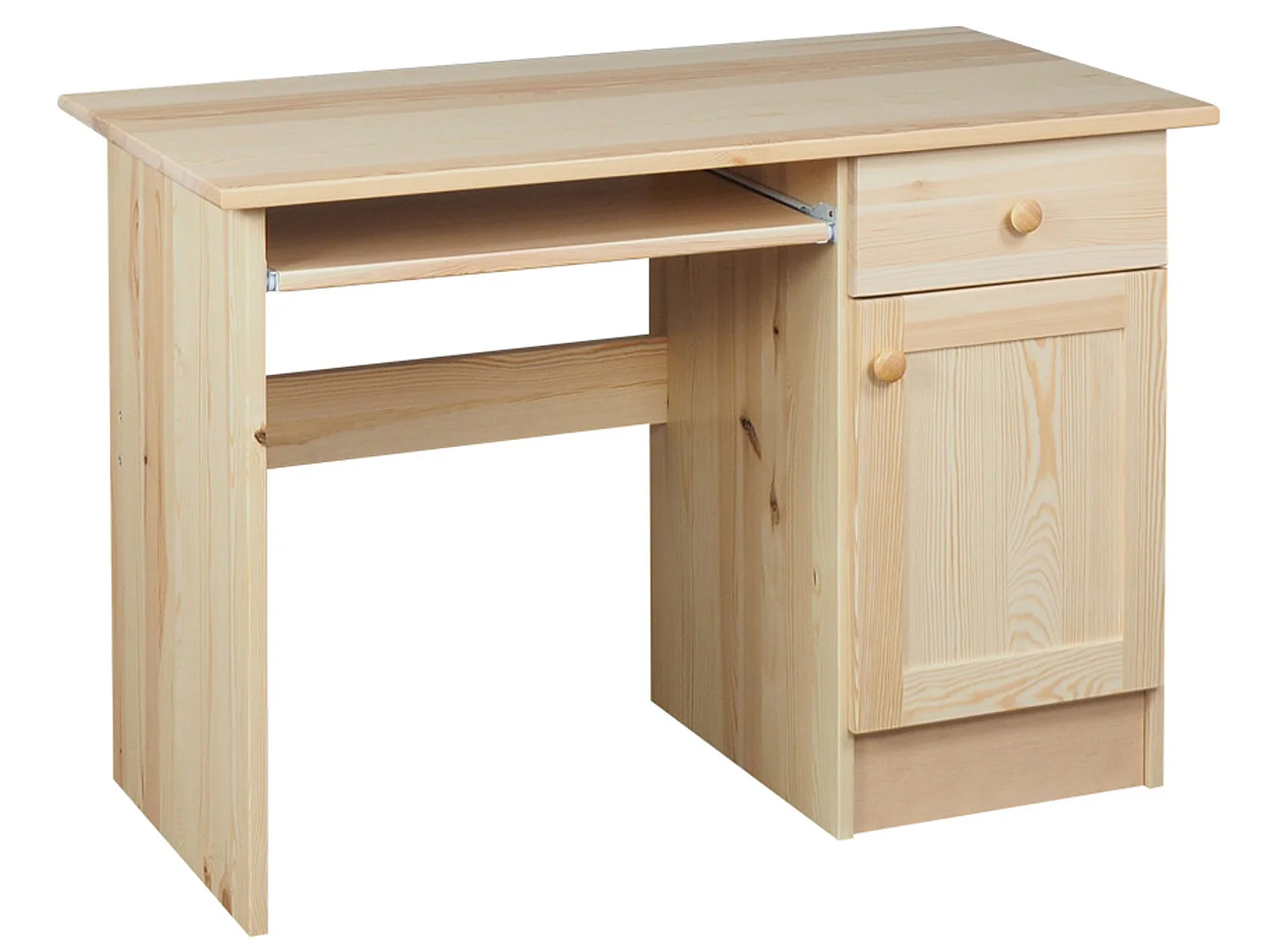 Biurko 110 cm drewniane Modern, sosnowe