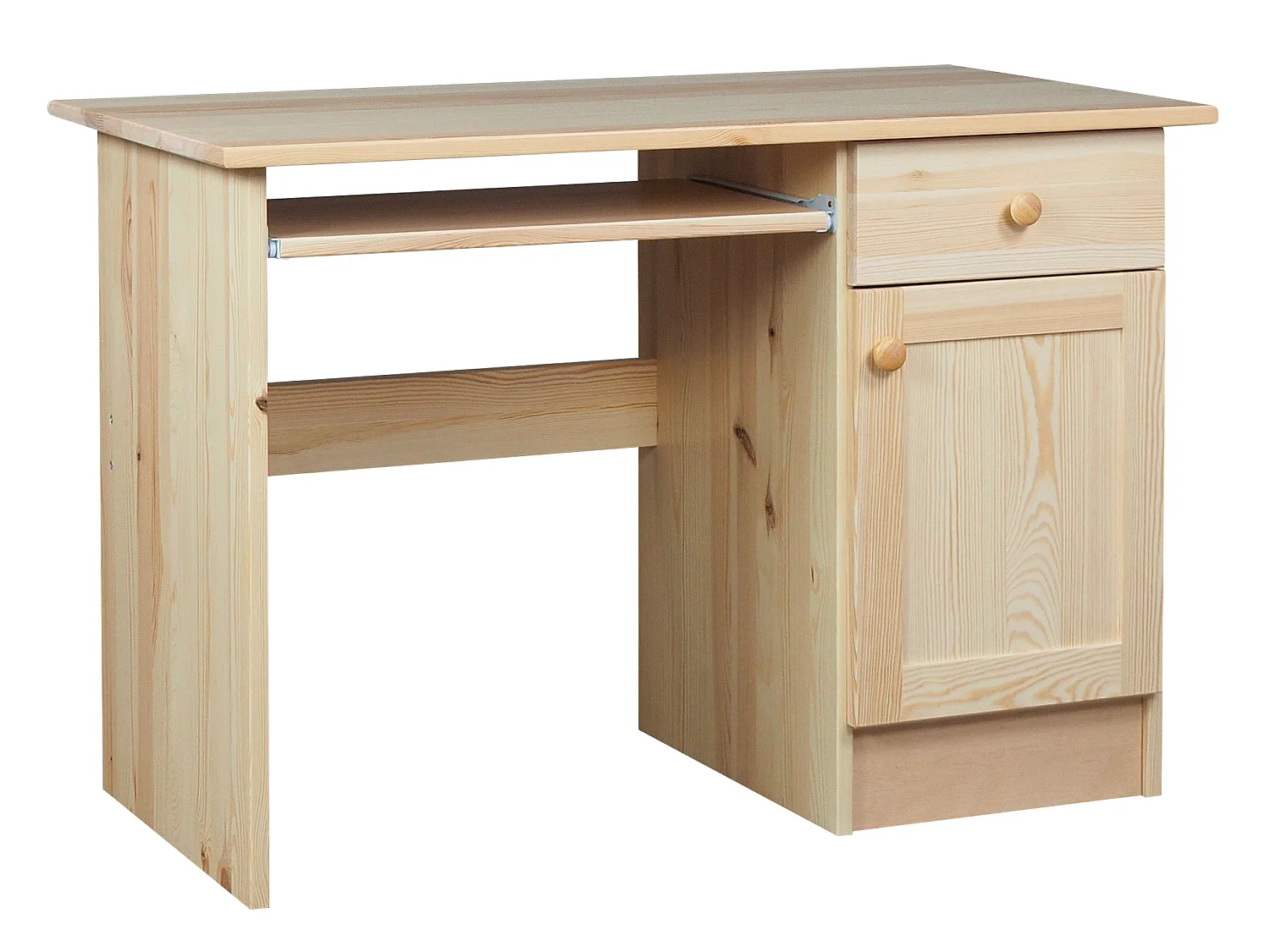 Biurko 110 cm drewniane Modern, sosnowe