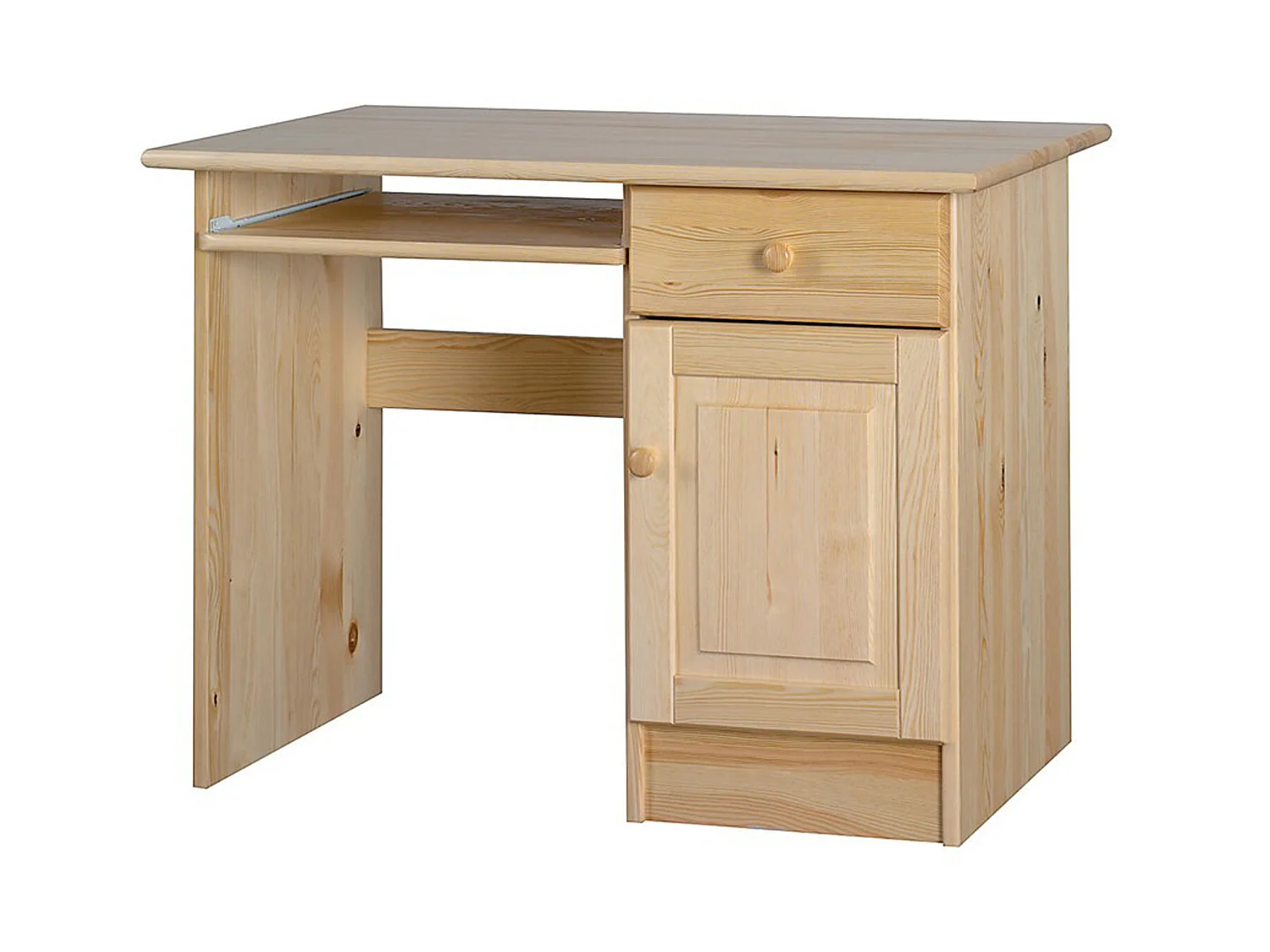 Biurko 110 cm drewniane małe Classic, sosnowe