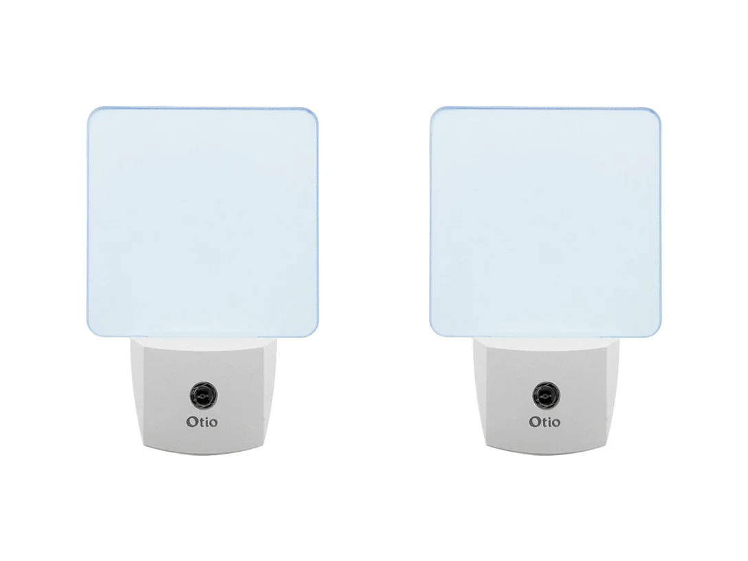 Lot de 2 veilleuses crépusculaires automatiques - Bleu - Otio