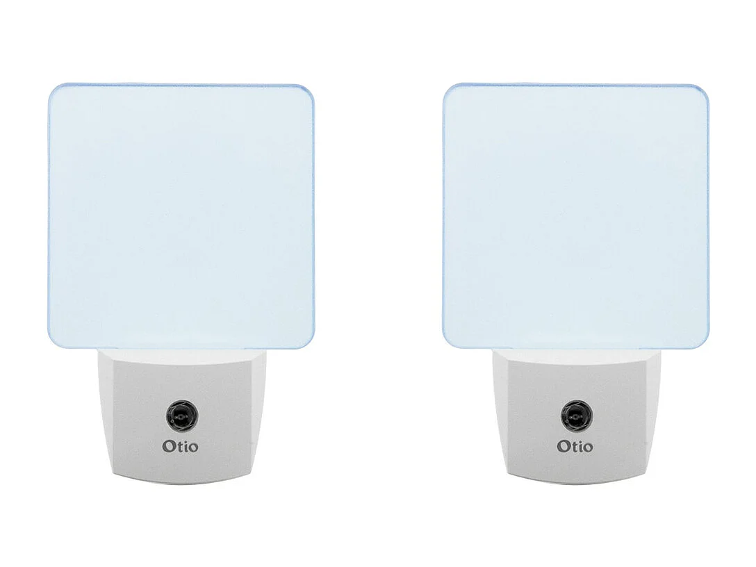 Lot de 2 veilleuses crépusculaires automatiques - bleu - Otio