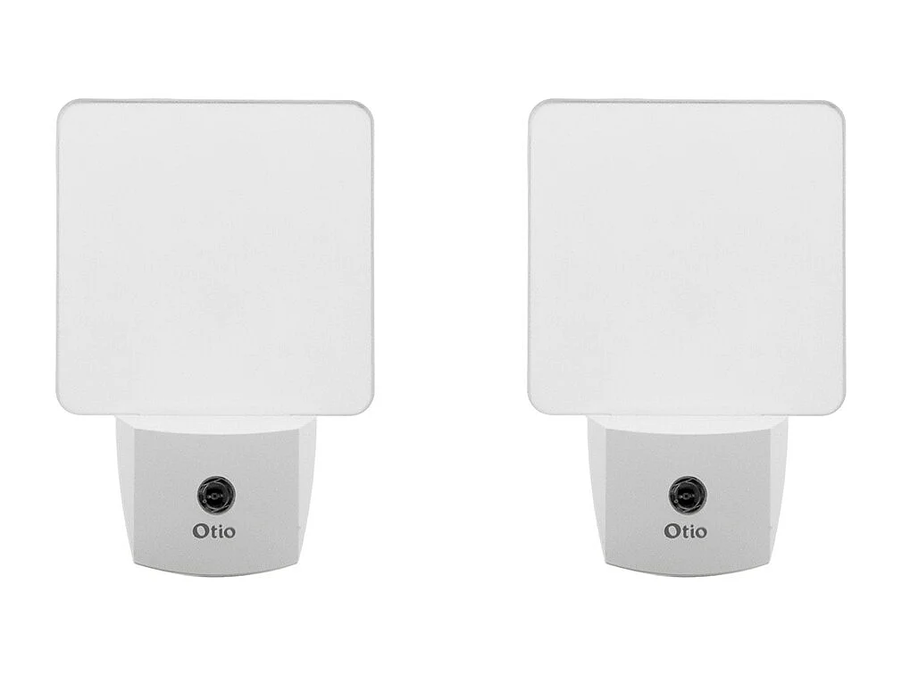 Lot de 2 veilleuses crépusculaires automatiques - blanc - Otio