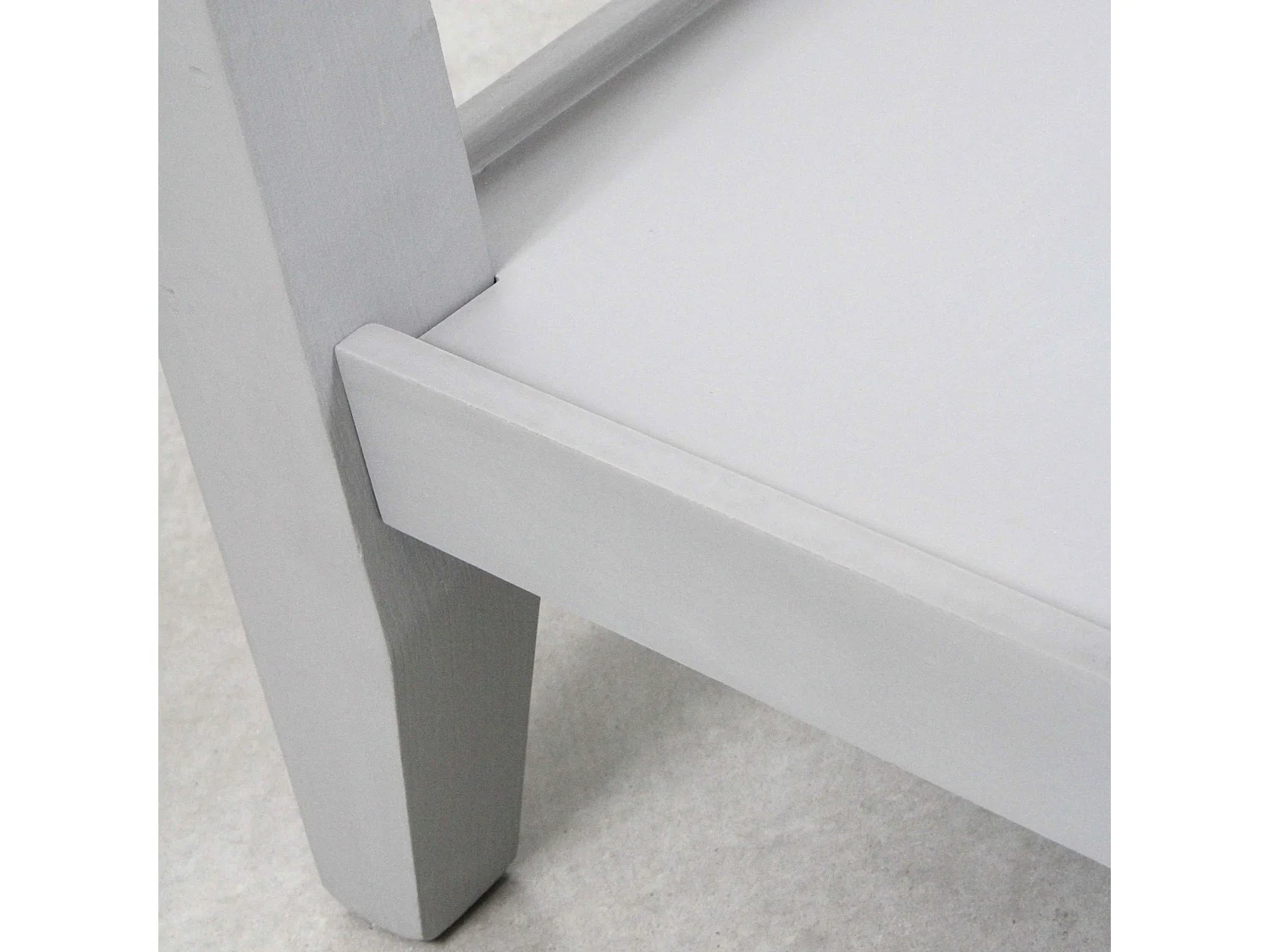 Consolle con 3 cassetti colore grigio in legno di pino “Vicenzo”