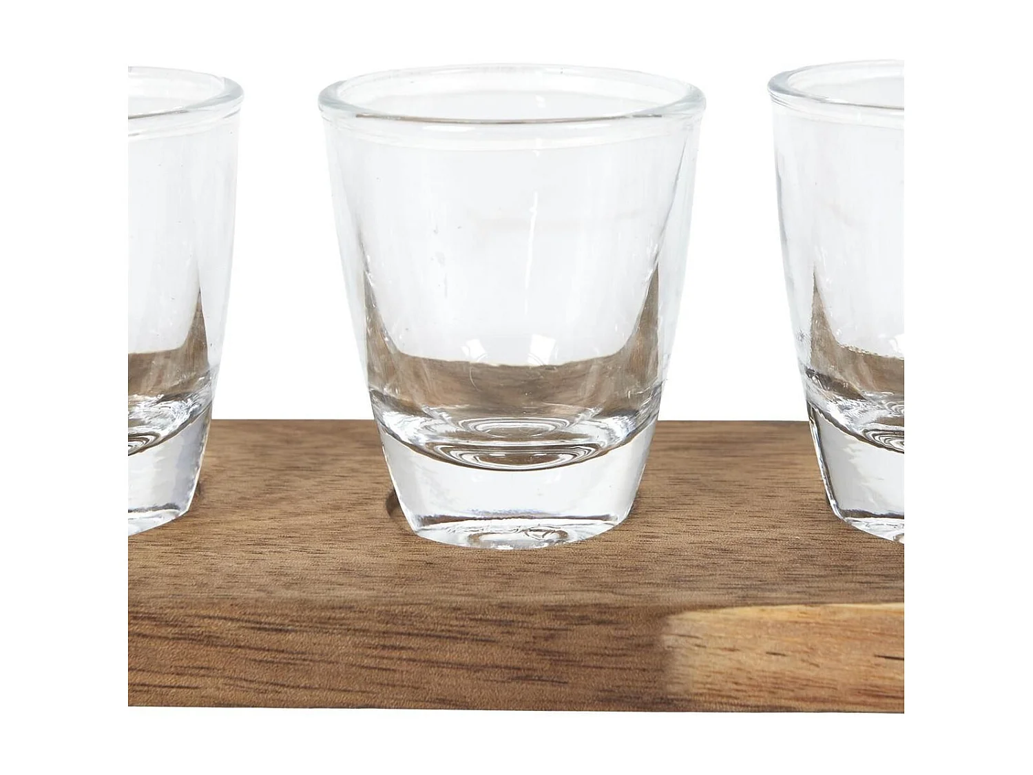 Lot de 6 shooters avec planche en acacia - WALEN