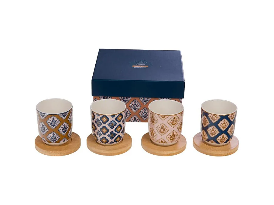 Coffret de 4 tasses expresso Laure