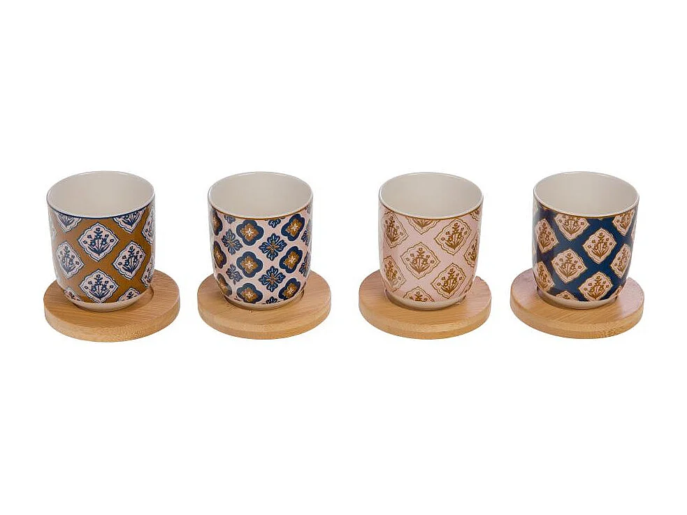 Coffret de 4 tasses expresso Laure