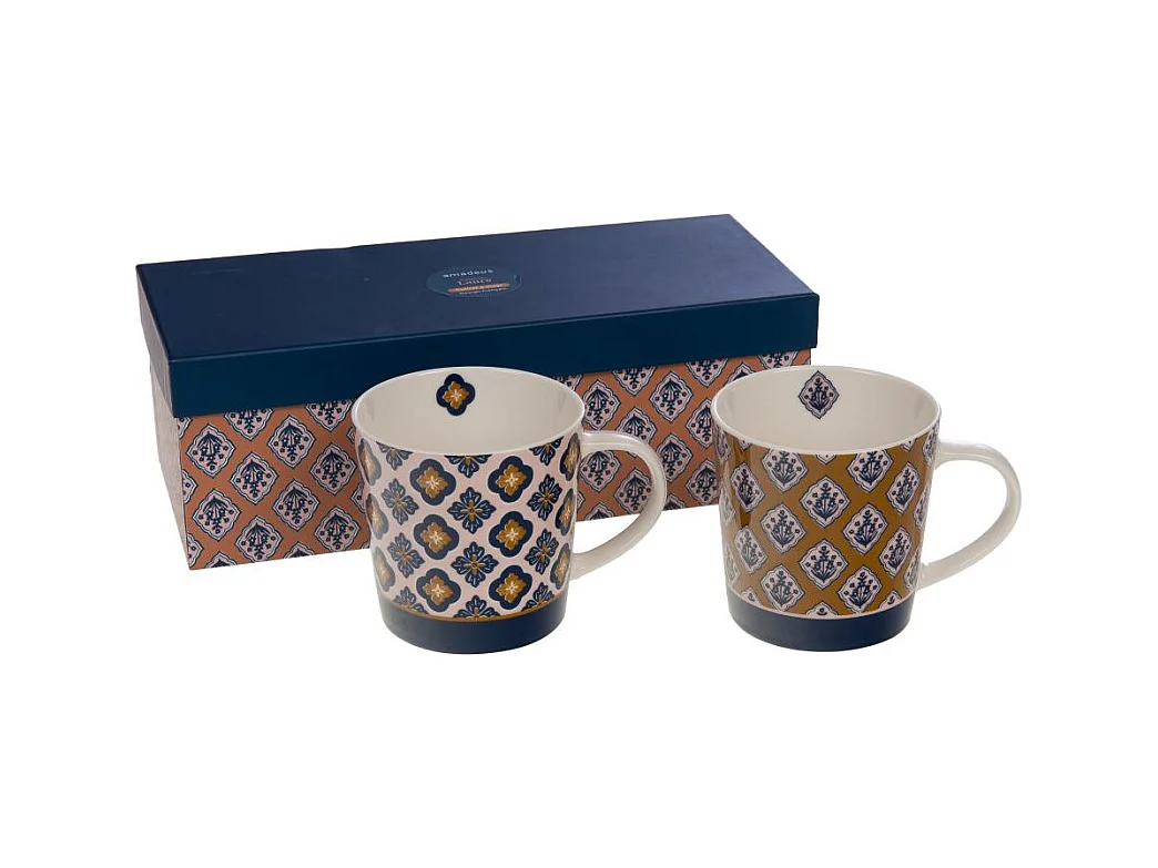 Coffret de 2 mugs Laure 45 cl