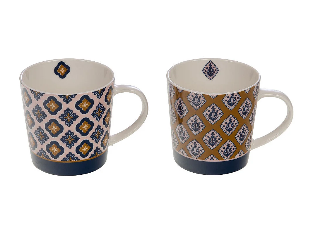 Coffret de 2 mugs Laure 45 cl
