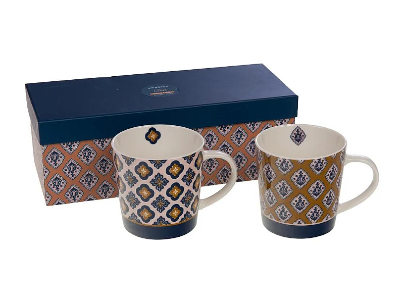 Coffret de 2 mugs Laure 45 cl