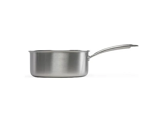 Brigade - Casserole en acier inoxydable 20 cm - LIVOO - MEP161 - Acier inoxydable Triply - Tous feux dont induction - Made in Fr