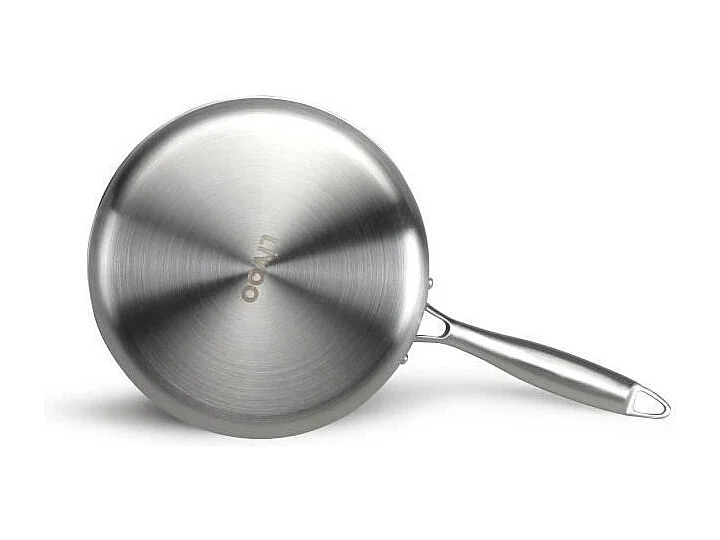 Cacerola de acero inoxidable 18/10, 20 cm, apta para todo tipo de cocinas, incluidas las de inducción.