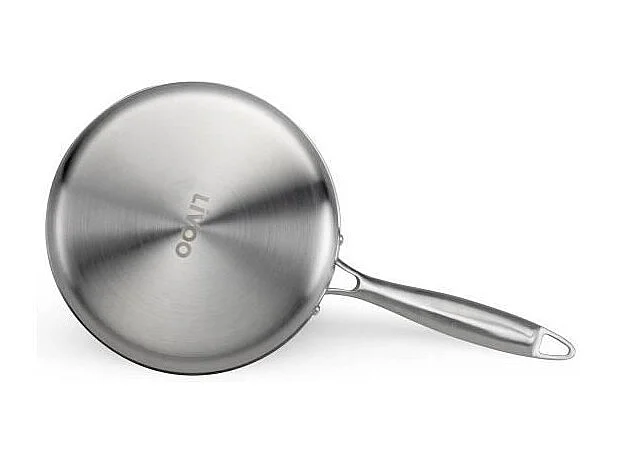 Cacerola Brigade de acero inoxidable 18/10, 18 cm, apta para todo tipo de cocinas, incluida la de inducción.