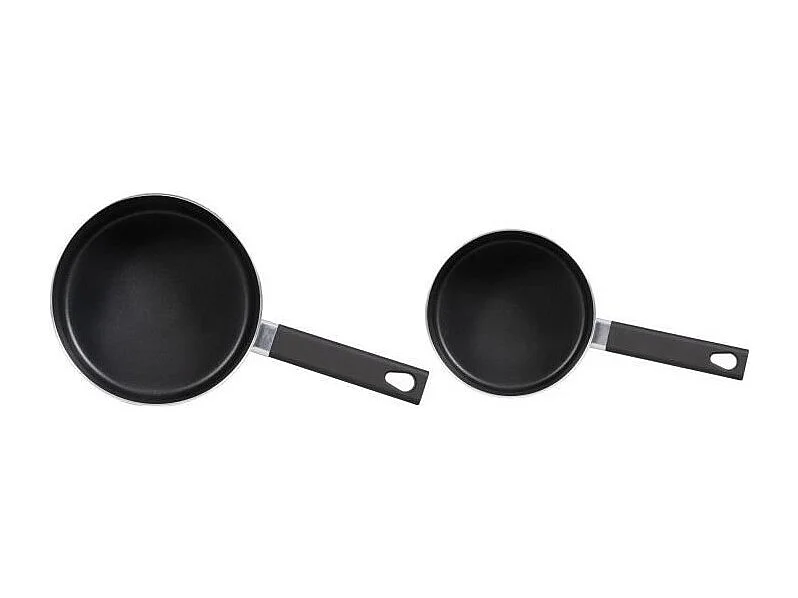 Set de 2 casseroles - LIVOO - MEP154N - Antiadhésif sans PFOA ni PFOS - Manche silicone - Tous feux dont induction