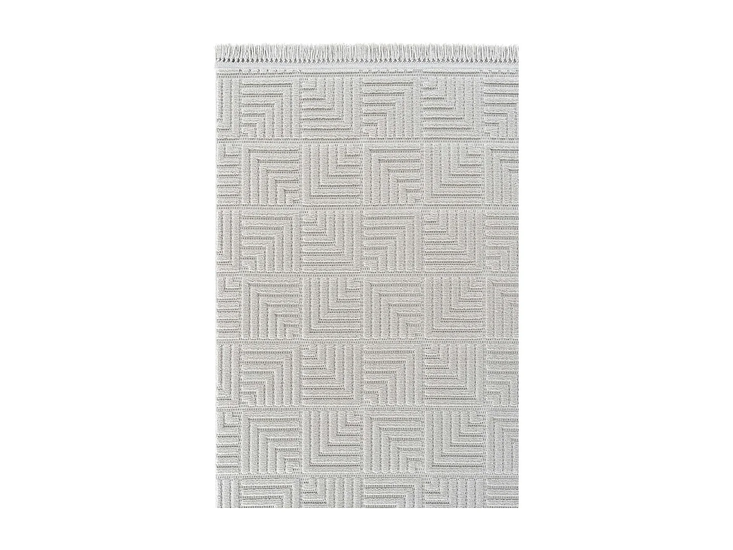Tapis de salon gris – motif carré, 120x180 cm ISTANBUL