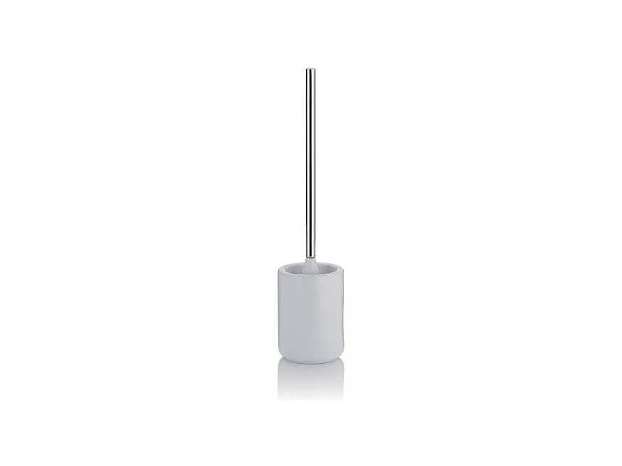 Set WC Isabella Blanc en Céramique avec Brosse Robuste en PET