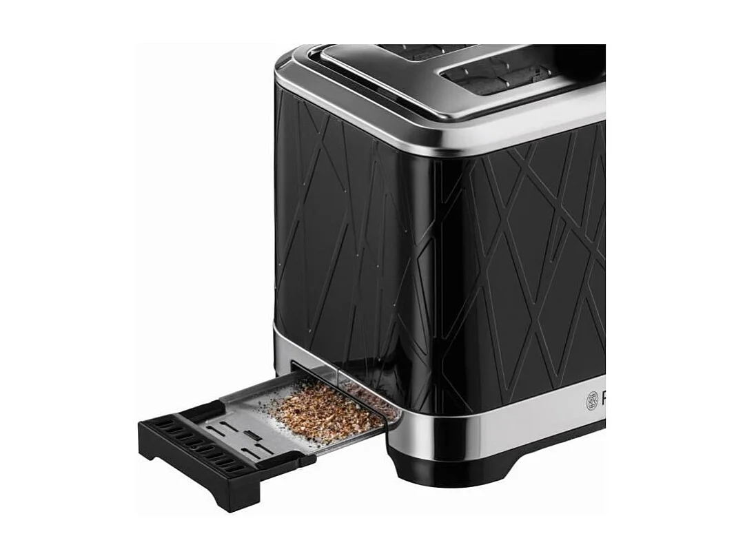 Russell Hobbs 28091-56 Toaster Grille-Pain Structure, Liftn Look, Fentes XL, Cuisson Ajustable, Rechauffe Viennoiseries - Noir