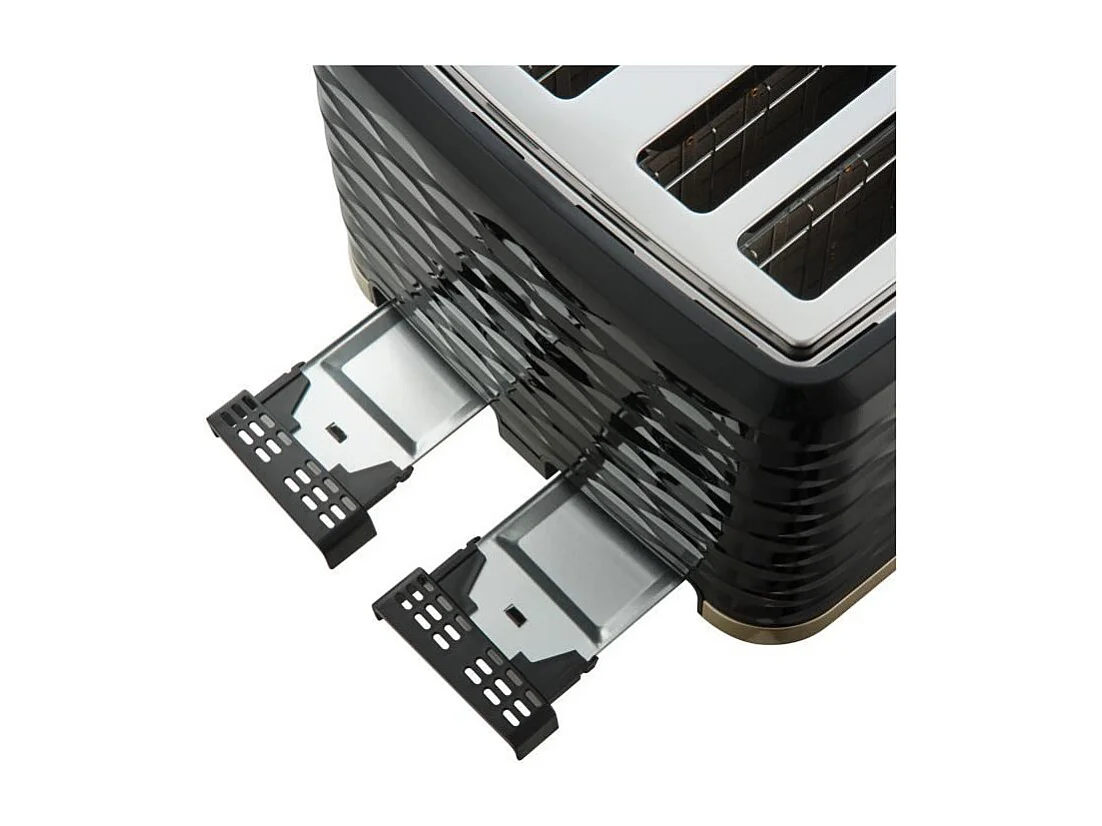 Grille-pain - SENCOR - STS 7551BK - 1600 W - 4 fentes - Noir / or