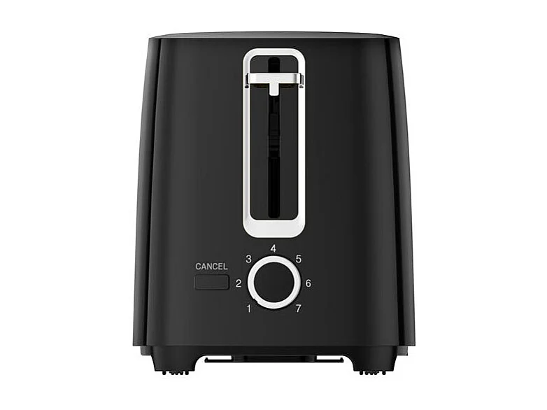 Grille-Pain KitchenChef 700W 2 Tranches Noir - Toastez Vos Tartines Rapidement avec Thermostat Variable