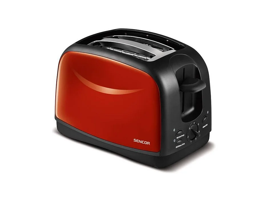 Grille-pain - SENCOR - STS 2652RD - 850 W - 2 fentes - Noir / Rouge