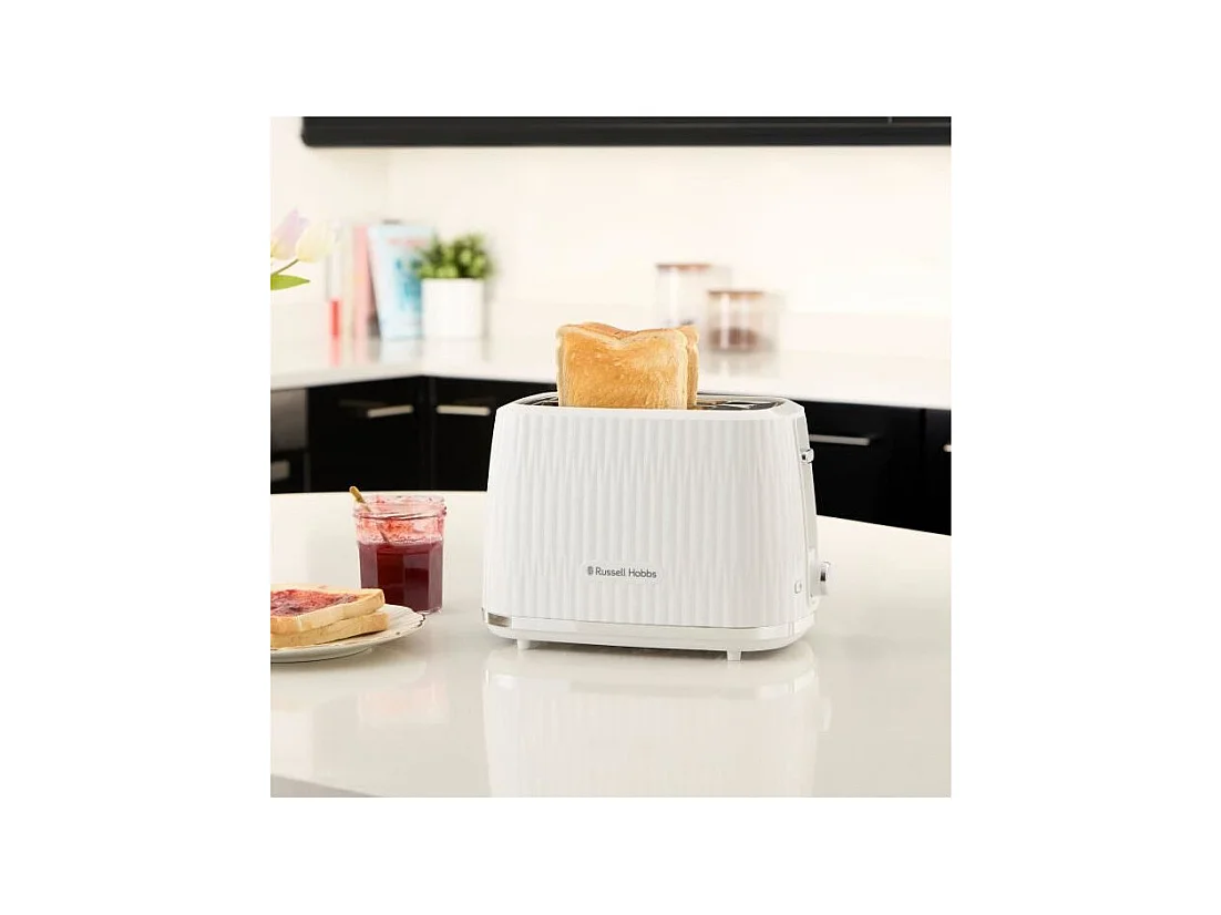 Grille-pain - RUSSELL HOBBS - EDEN - 800 W - 2 fentes - Blanc