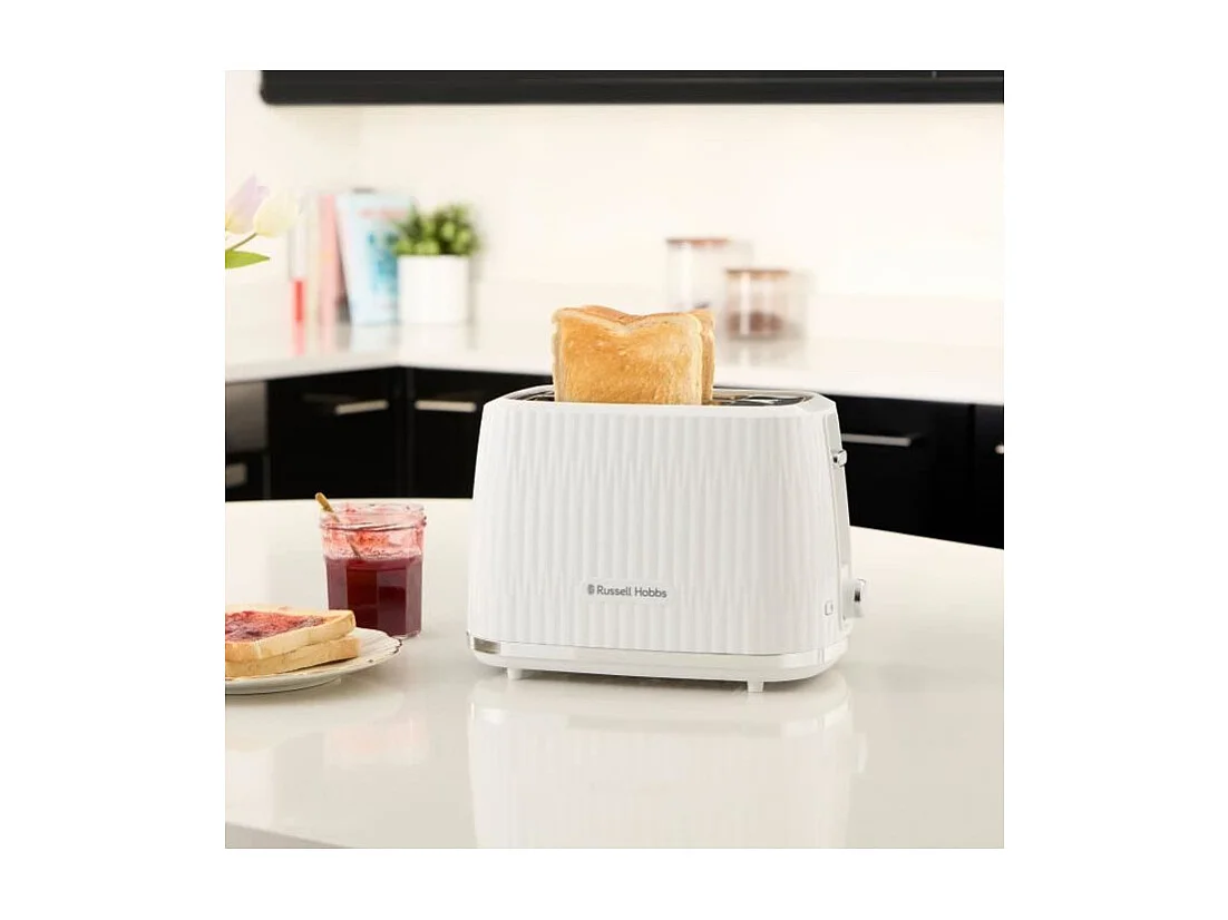 Grille-pain - RUSSELL HOBBS - EDEN - 800 W - 2 fentes - Blanc