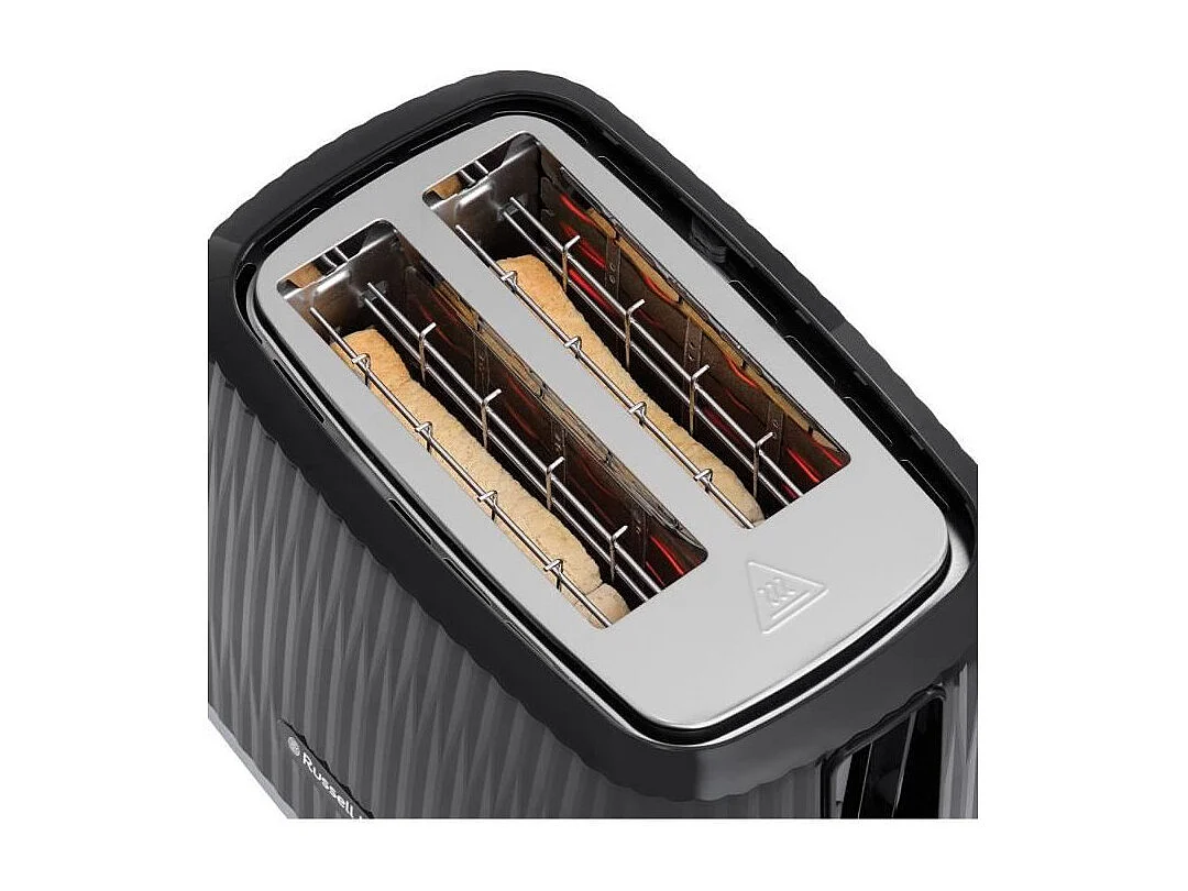 Grille-pain - RUSSELL HOBBS - EDEN - 800 W - 2 fentes - Noir