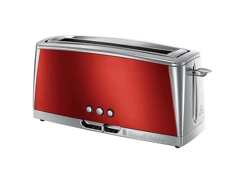 RUSSELL HOBBS 23250-56 - Grille-pain Luna - Technologie Fast Toast - Rouge Solaire