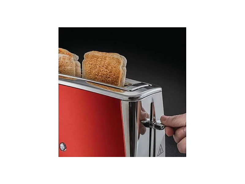 RUSSELL HOBBS 23250-56 - Grille-pain Luna - Technologie Fast Toast - Rouge Solaire