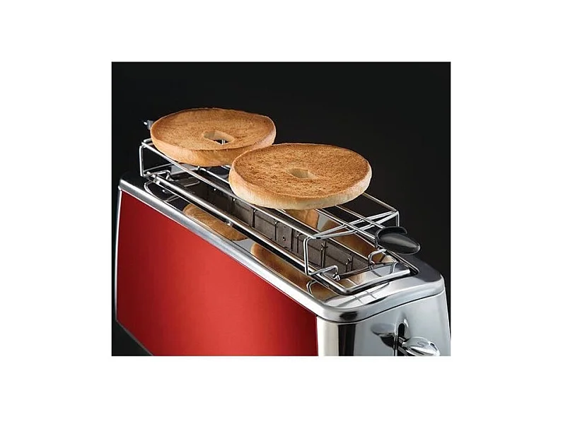 RUSSELL HOBBS 23250-56 - Grille-pain Luna - Technologie Fast Toast - Rouge Solaire