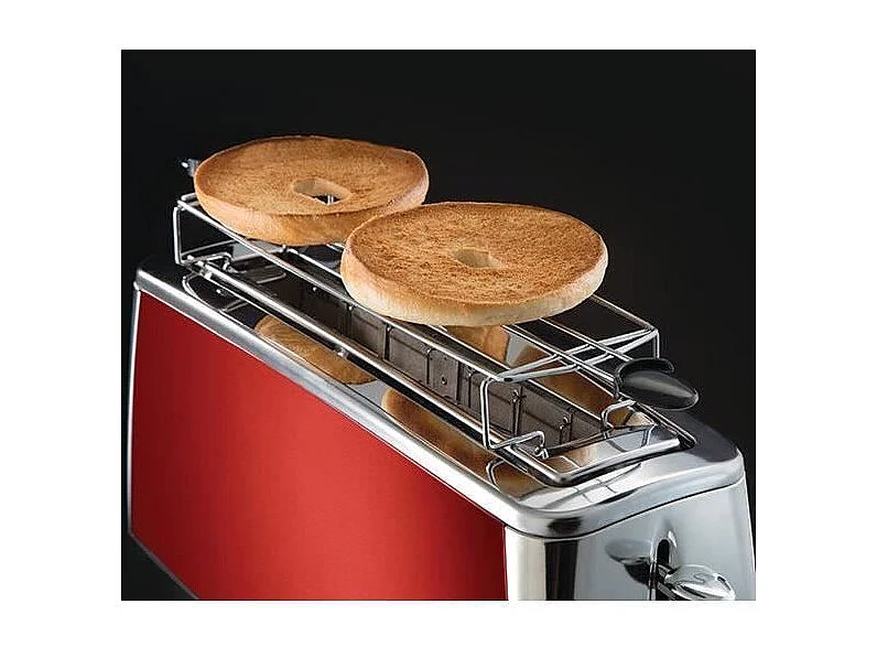 RUSSELL HOBBS 23250-56 - Grille-pain Luna - Technologie Fast Toast - Rouge Solaire