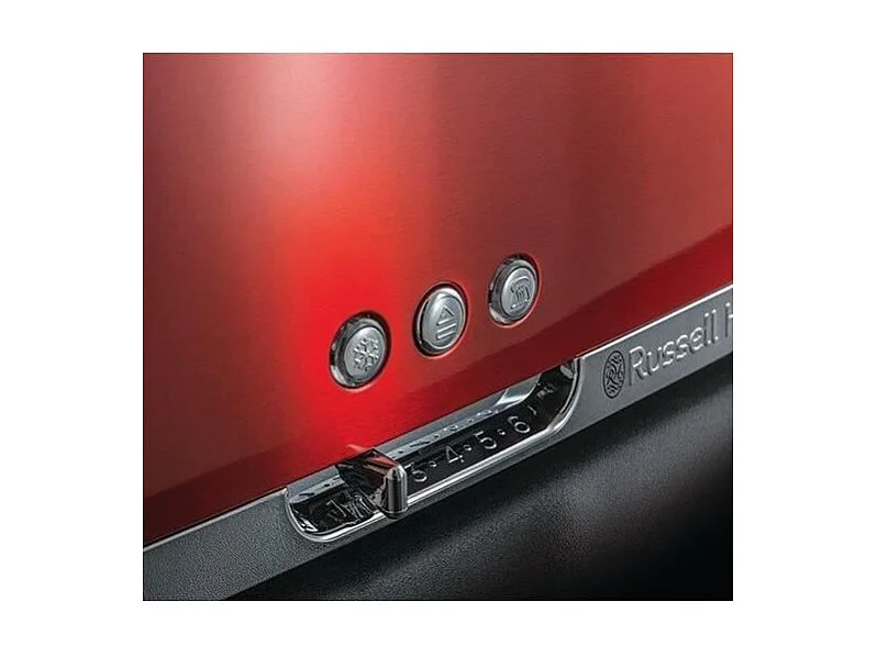 RUSSELL HOBBS 23250-56 - Grille-pain Luna - Technologie Fast Toast - Rouge Solaire