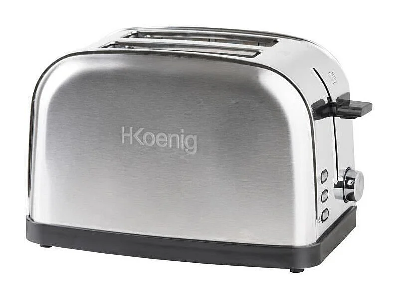 Grille-pain deux tranches - HKoeNIG - TOS7 - 850 W - Acier inoxydable