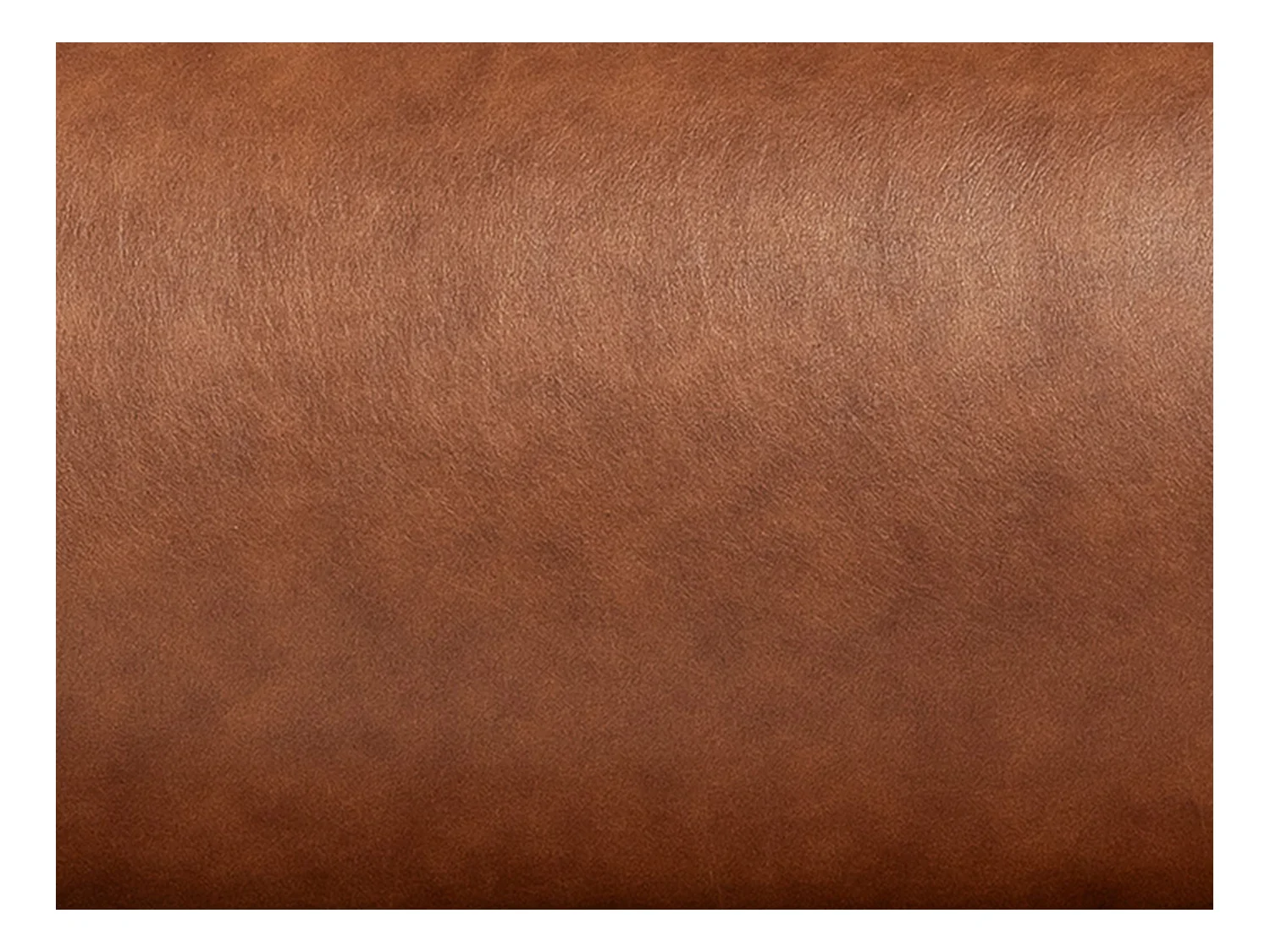 Canapé 4 places convertible express en cuir de buffle vintage caramel - Couchage 160 cm - Matelas 14 cm CALITO