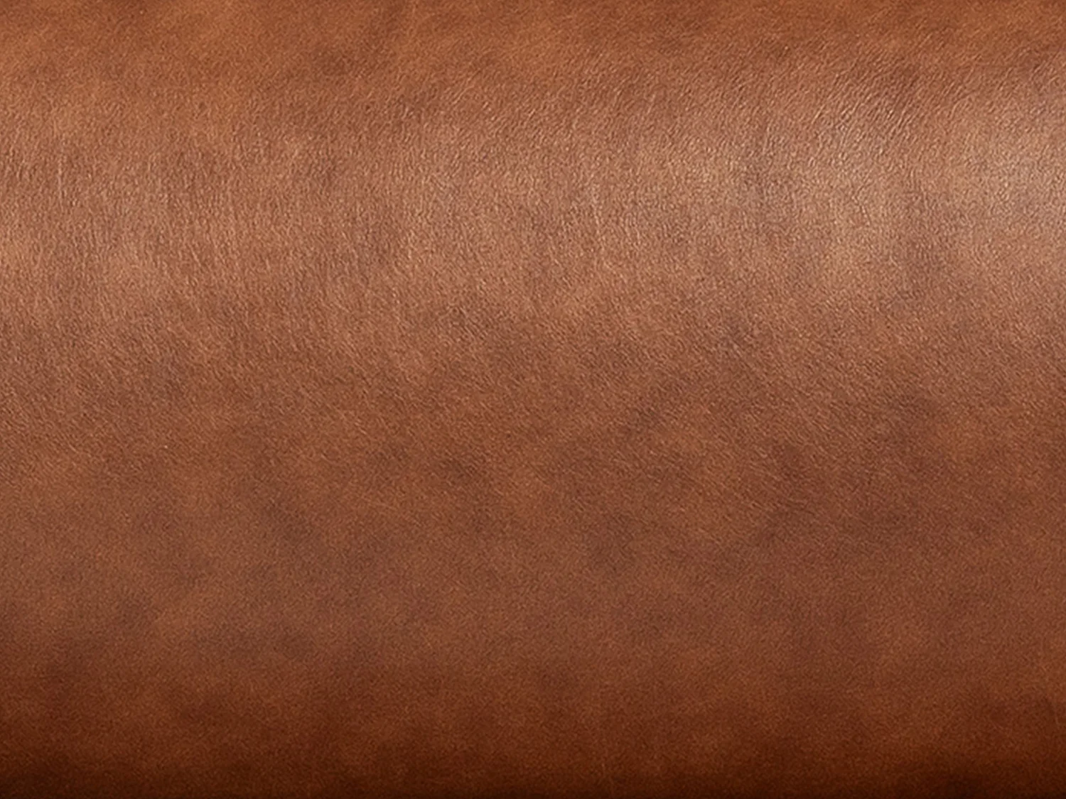 Canapé 4 places convertible express en cuir de buffle vintage caramel - Couchage 160 cm - Matelas 22 cm avec mémoire de forme CALITO