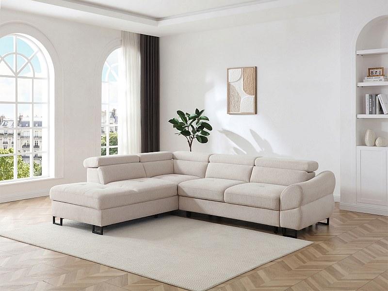 Canapé d’angle convertible Vaverdo, Vente-unique